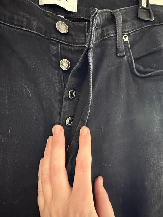 Agolde women’s Black Slim Straight Jeans - Picture 2 of 5